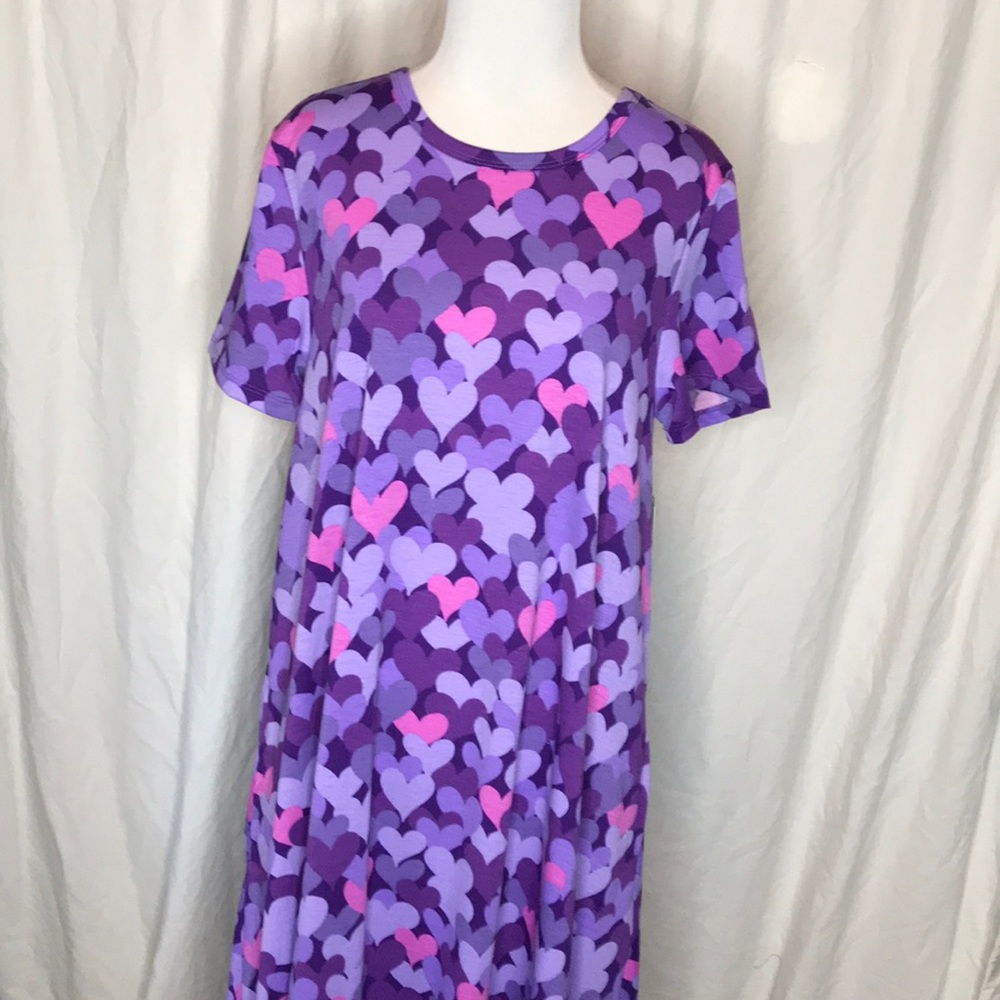 LuLaRoe Jessie Dress hearts